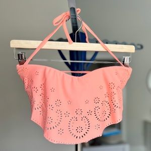 Pink Bikini Top Padded with Removable Straps